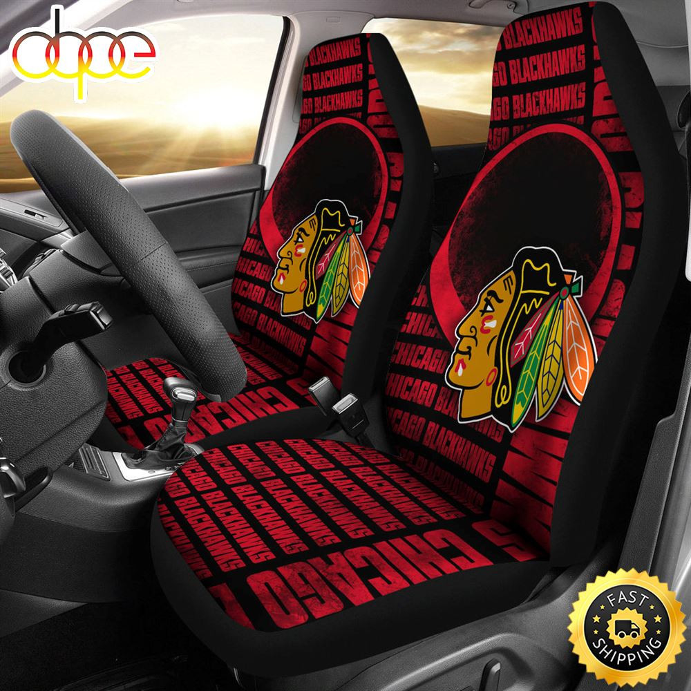 Gorgeous The Victory Chicago Blackhawks Car Seat Cover Set CSC1346