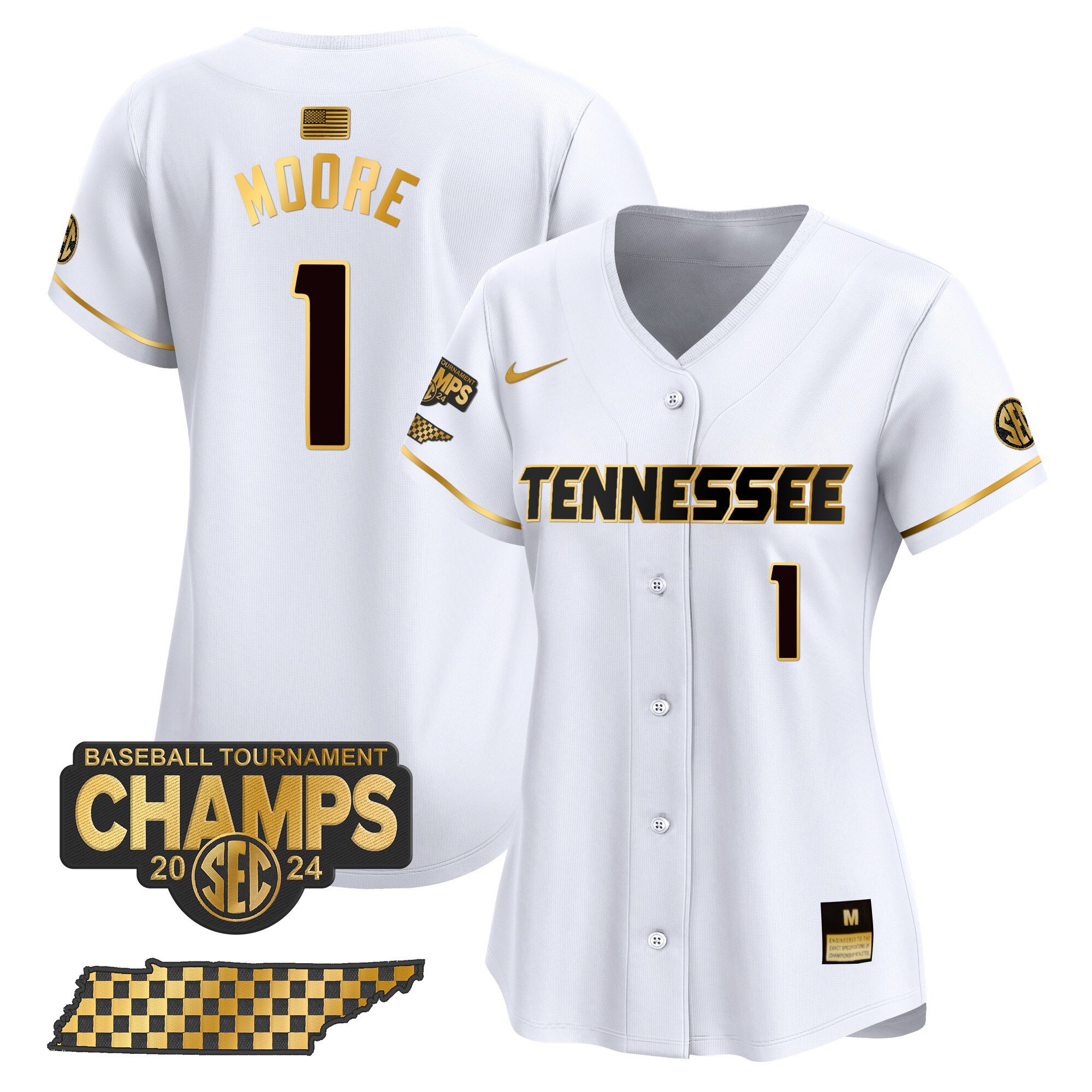 Women’S Tennessee Volunteers 2024 Tournament Champions Vapor Premier Limited Jersey V2 – All Stitched