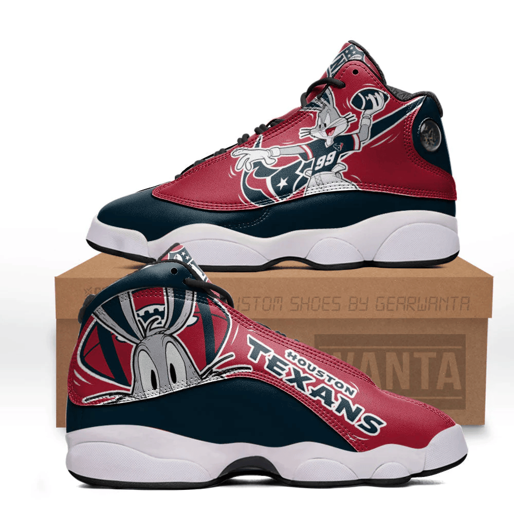 Houston Texans Air Jordan 13 SneakersCustom Shoes JD13 V2377