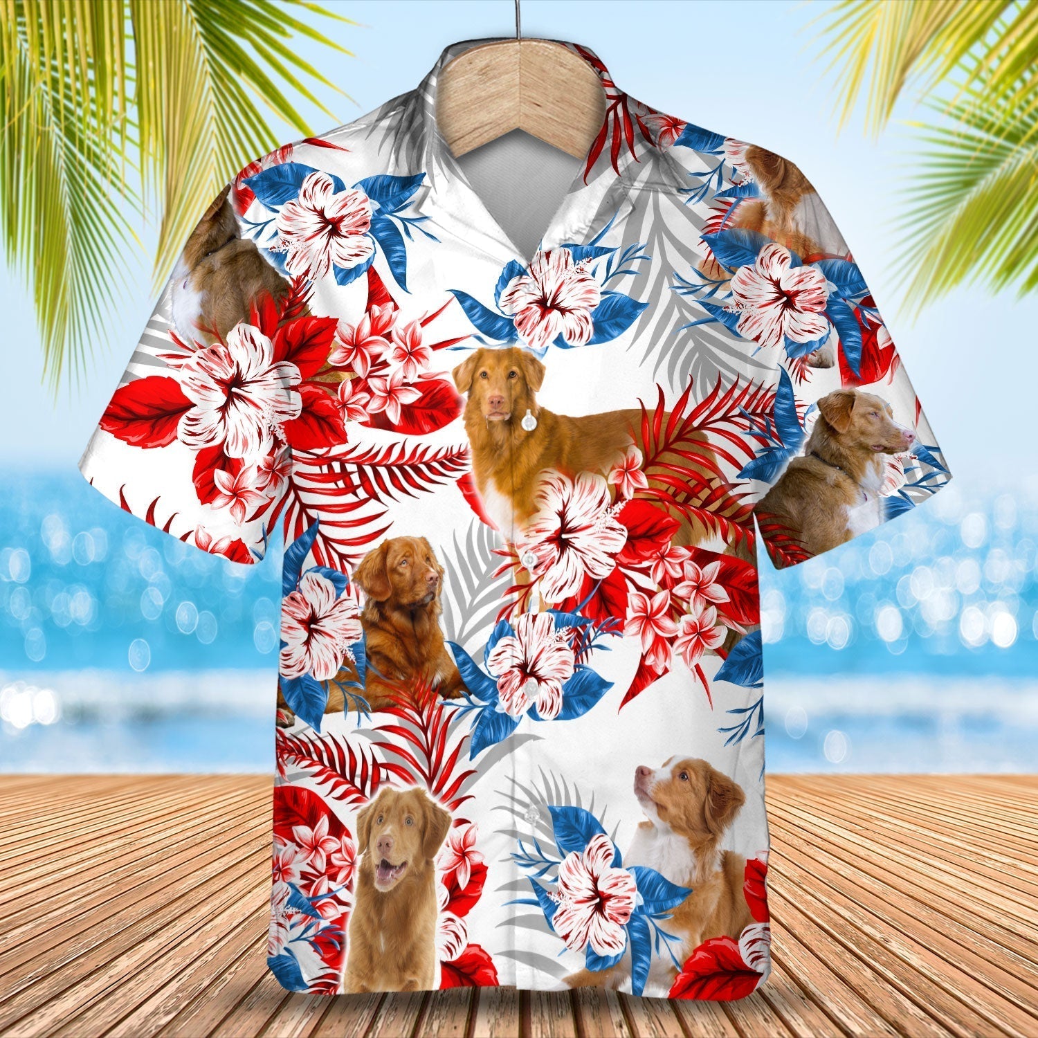 Nova Scotia Duck Tolling Retriever Hawaiian Shirt – Summer Aloha Shirt, Hawaiian Shirt For Men And Women