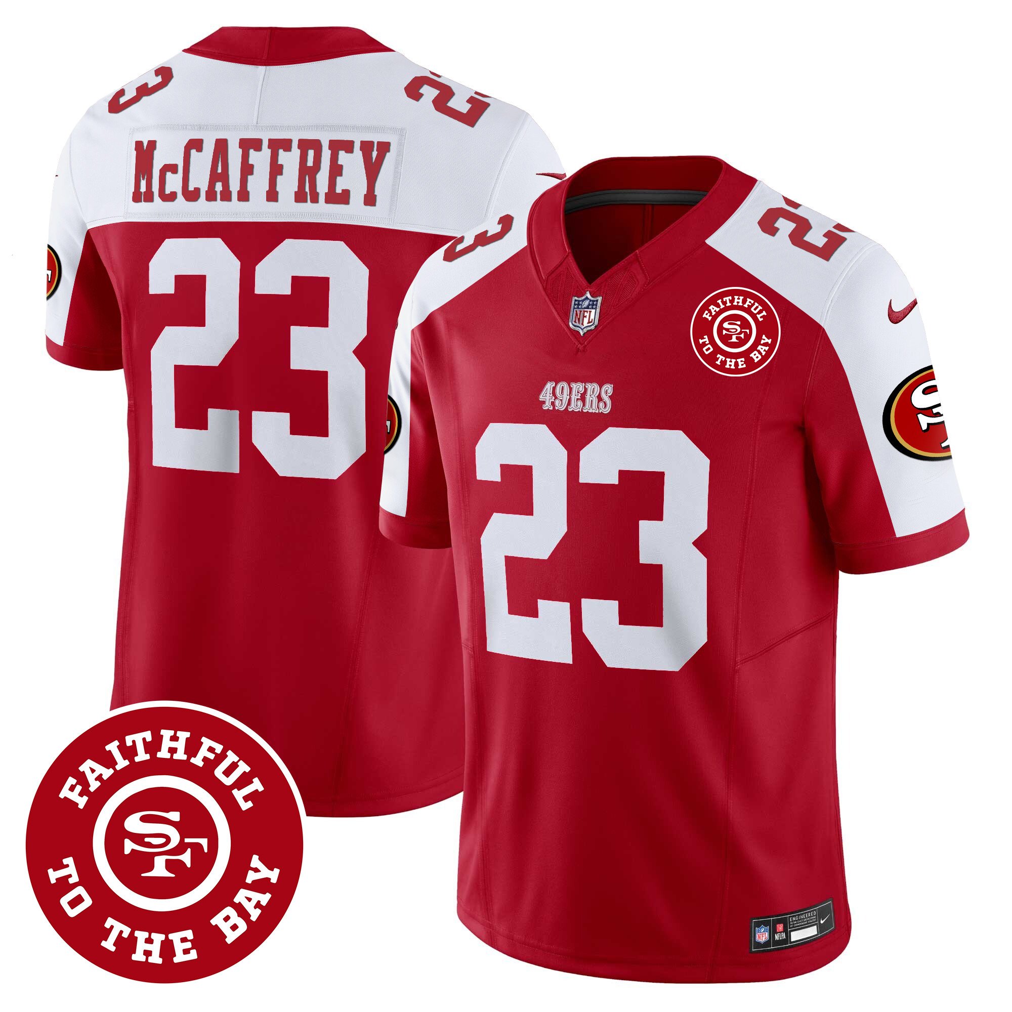 Men'S 49Ers Faithful To The Bay Patch Vapor Jersey - All Stitched