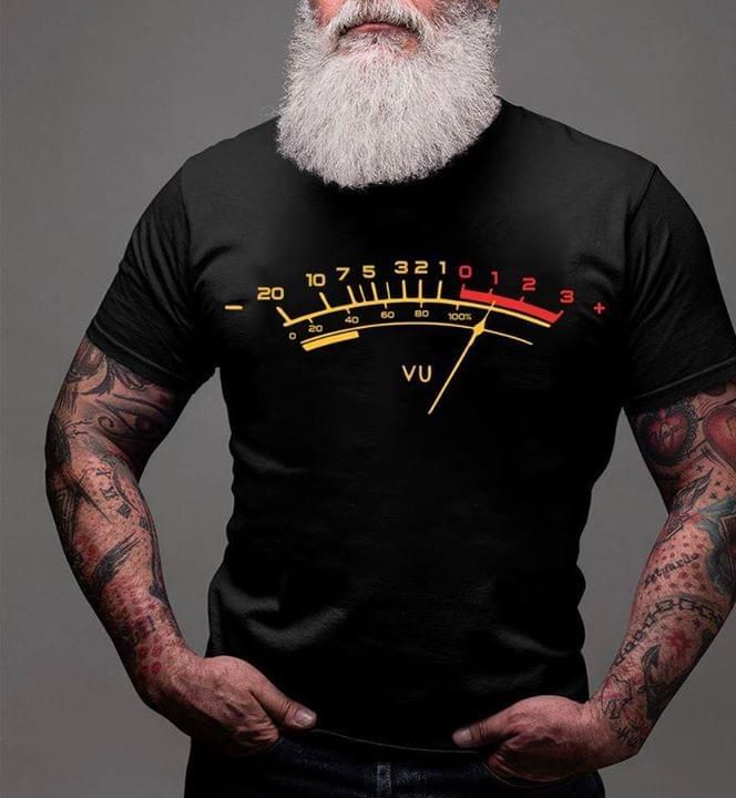 Vu Meter For Sound Designer T Shirt …