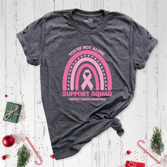 Breast Cancer Warrior Support Squad Shirt, Support Team T-Shirt, Breast Cancer T-shirt, Breast Cancer Awareness T-Shirt, Pink Ribbon T-Shirt