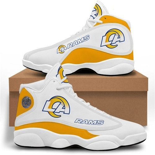 Los Angeles Rams White Golden Edition Air Jordan 13 Shoes JD13 V1372