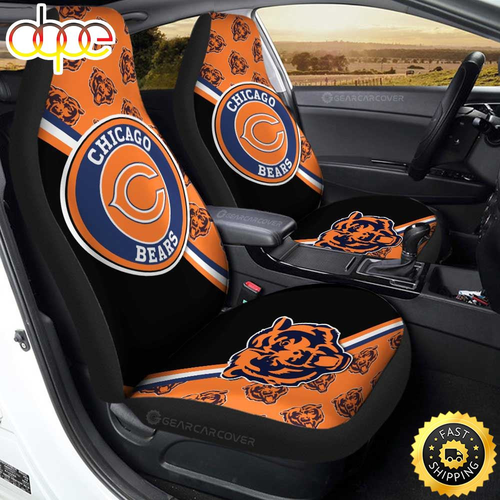 Chicago Bears Customized Car Seat Cover Set For Fans CSC5891