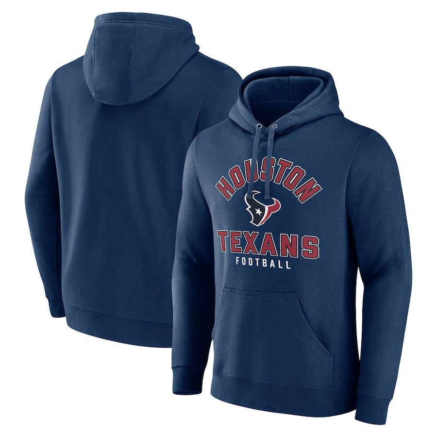 Houston Texans Football NFL Between the Pylons Navy Print 2D Hoodie