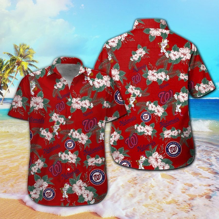 Mlb Washington Nationals Trendy Hawaiian Shirt V2 Aloha Shirt