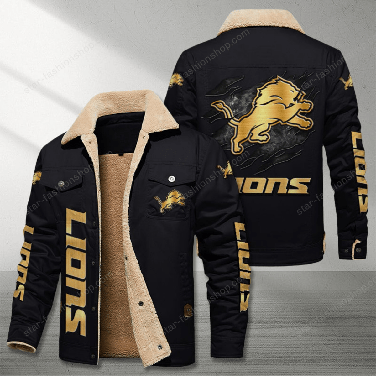 Detroit Lions Stand Collar Jacket