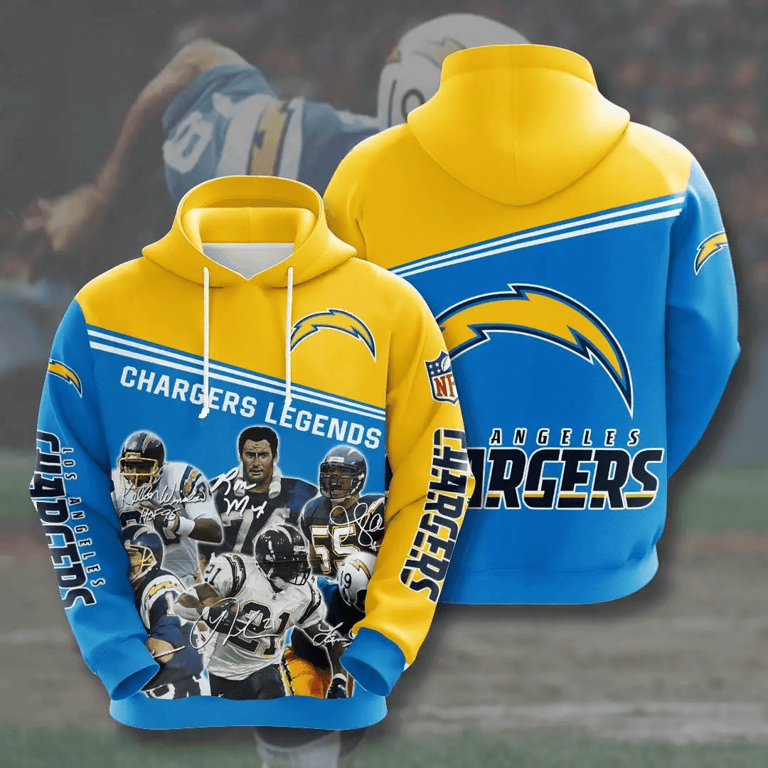Sports American Football Sport-Team Los Angeles Chargers Usa Sport All Over Print Hoodie 3D  Aop Shirt