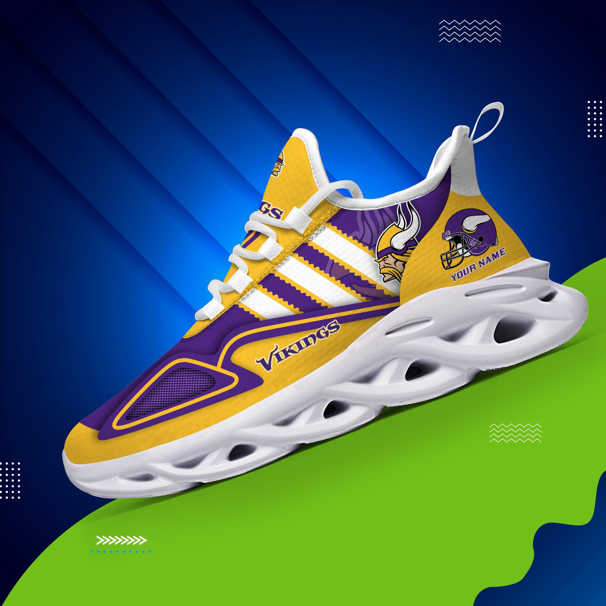 Minnesota Vikings Clunky Max Soul Shoes Personalized MS1664