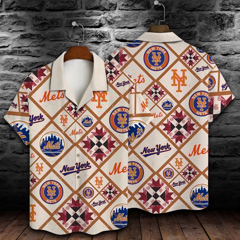 New York Mets Mlb Summer 3D Hawaiian Shirt