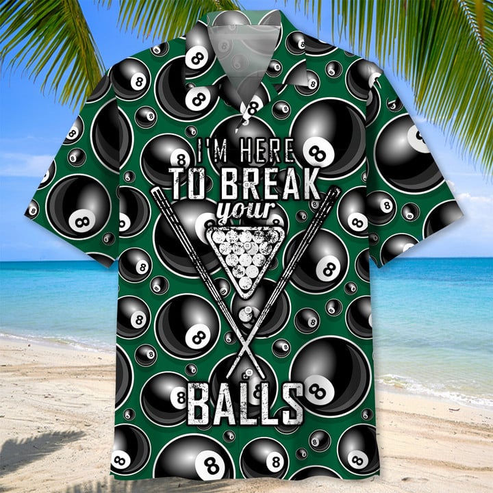 Billiard Break Hawaiian Shirt, Billiard Team Hawaiian Shit For Men, Gift For Billiard Player