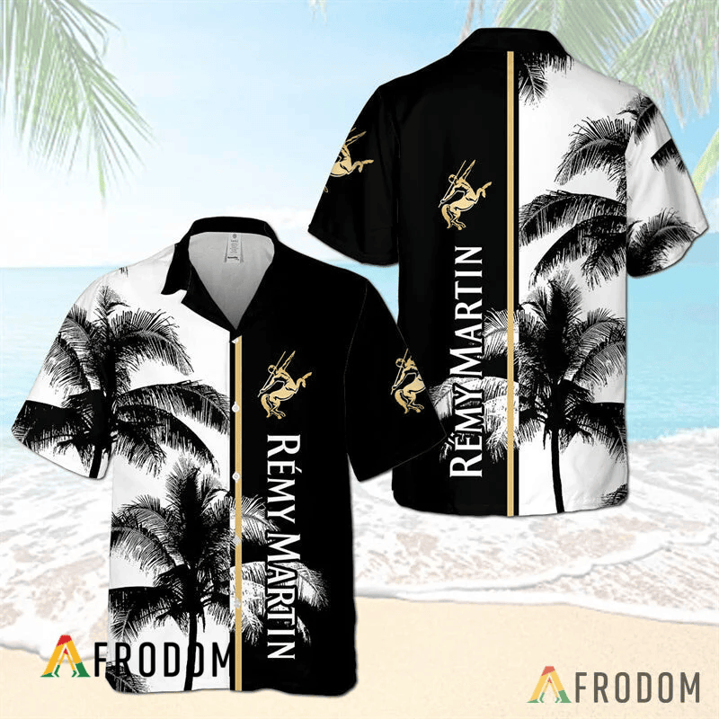 Remy Martin Tropical Coconut Trees Hawaiian Shirt