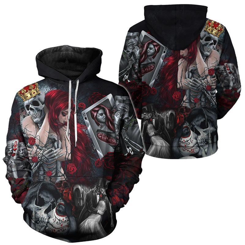 Jack Skellington & Sally Skull Hoodie & Zip Hoodie