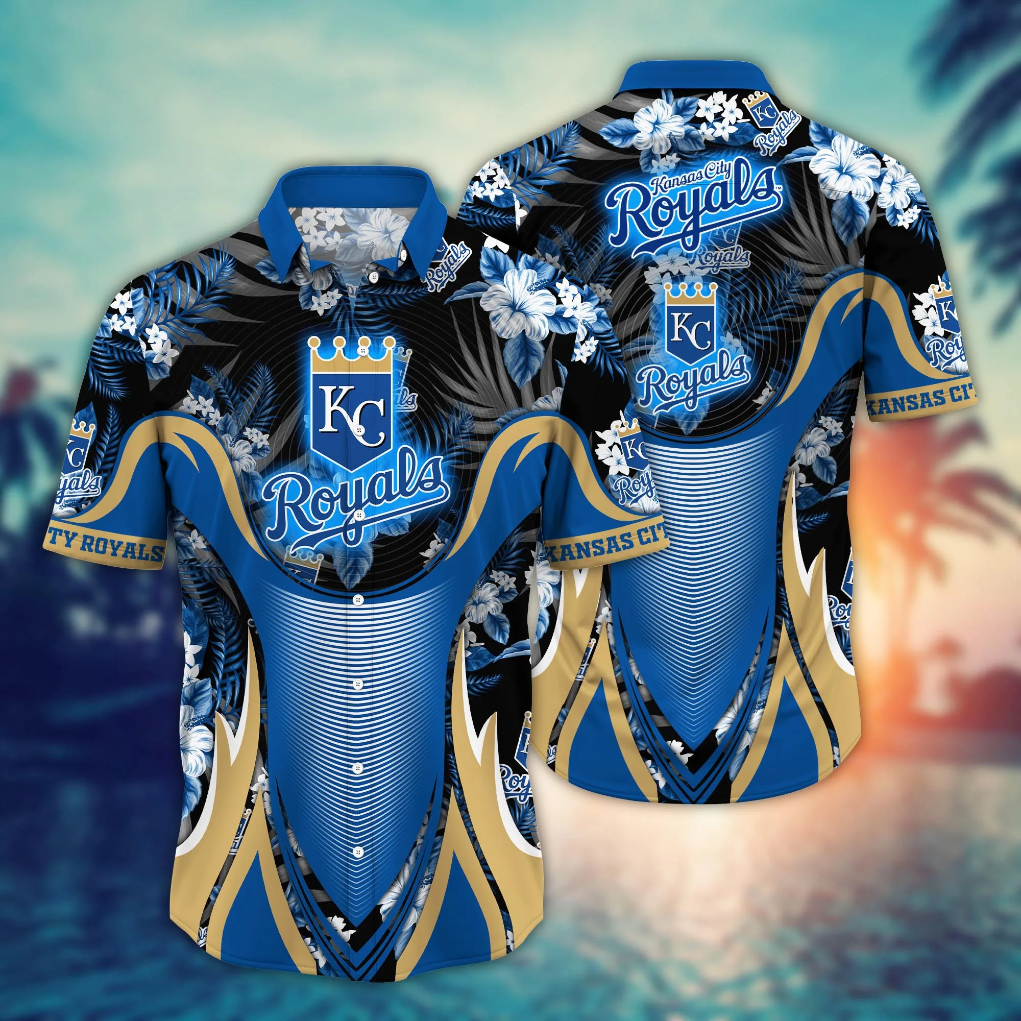 Kansas City Royals Mlb Hawaiian Shirt Brightness Aloha Shirt