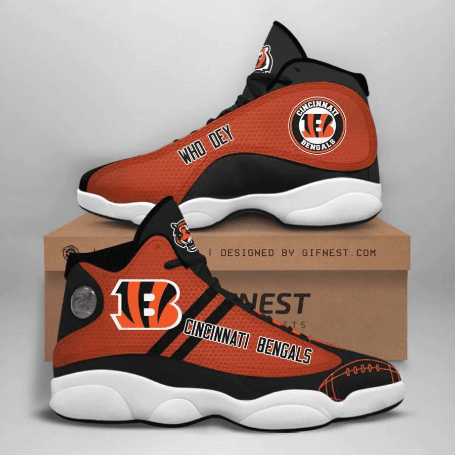 Cincinnati Bengals Who Dey Form Air Jordan 13 Shoes Sneakers Fan Gift JD13 V2470