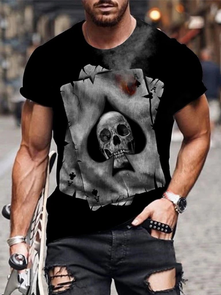 Designer playing card head art print …