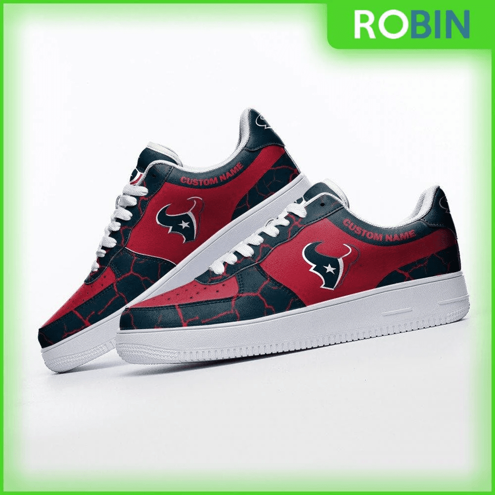 Houston Texans NFL Custom Air Force 1 Sneakes