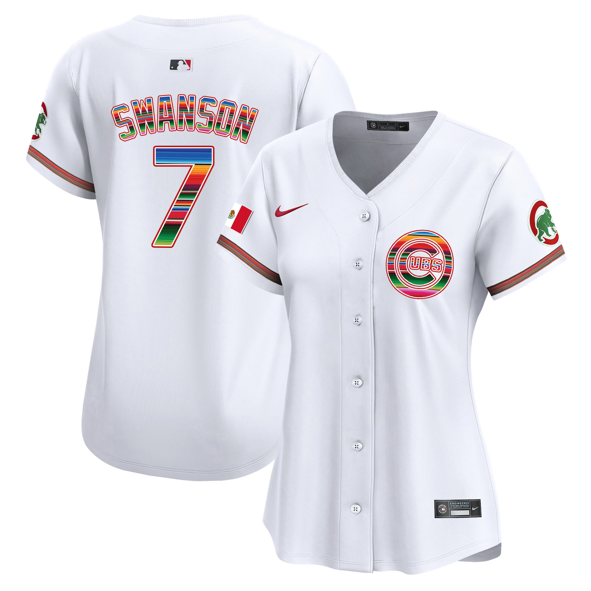 Women’S Chicago Cubs Mexico Vapor Premier Limited Jersey – All Stitched