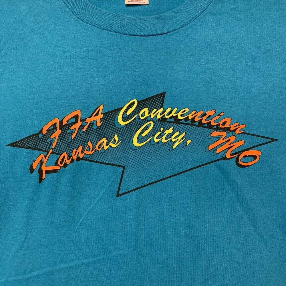 Vintage Usa Kansas City Ffa Convention Short Sleeve Graphic T Shirt