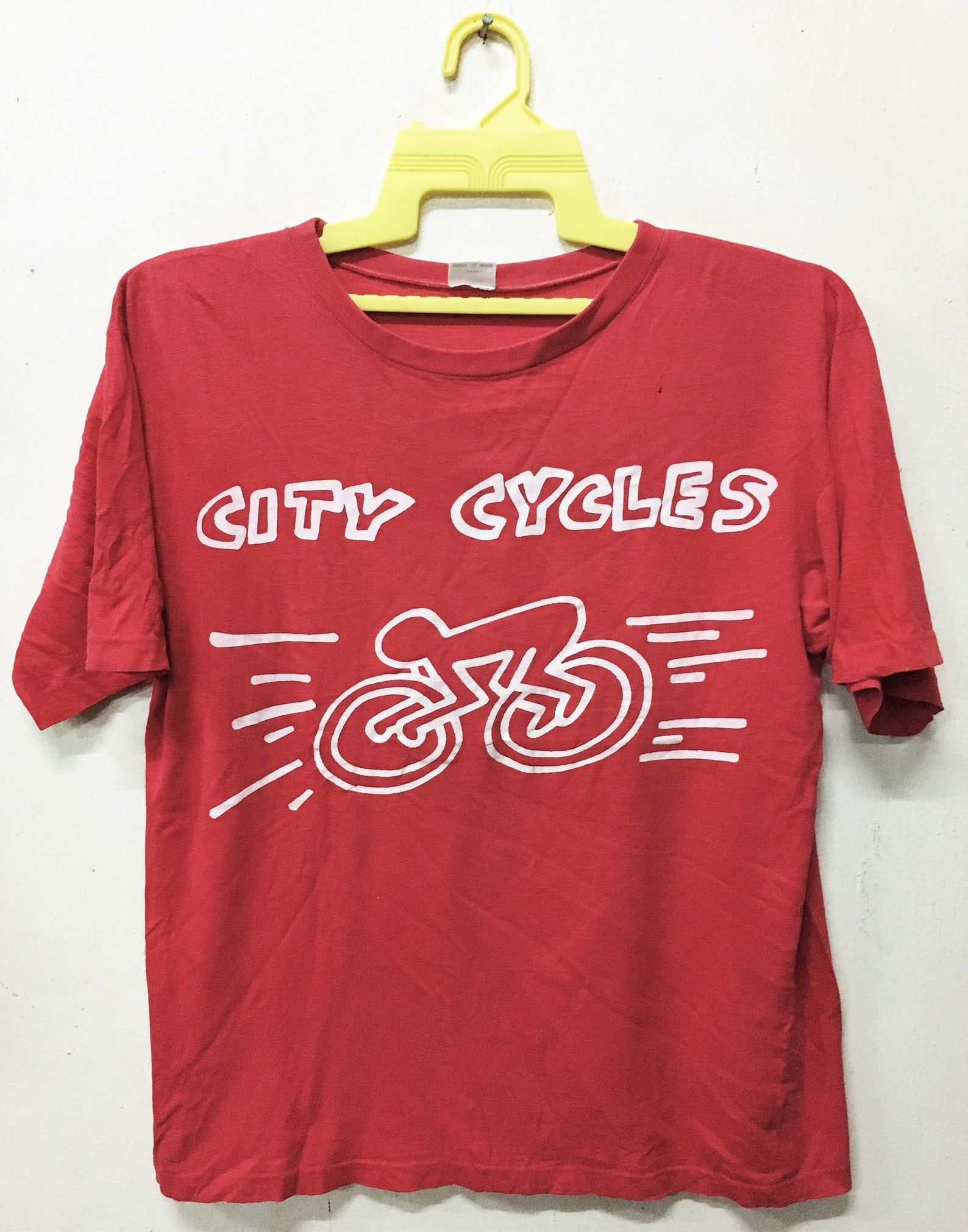 Vintage 80S Keith Haring City Cycles Pop Art T-Shirt Warhol