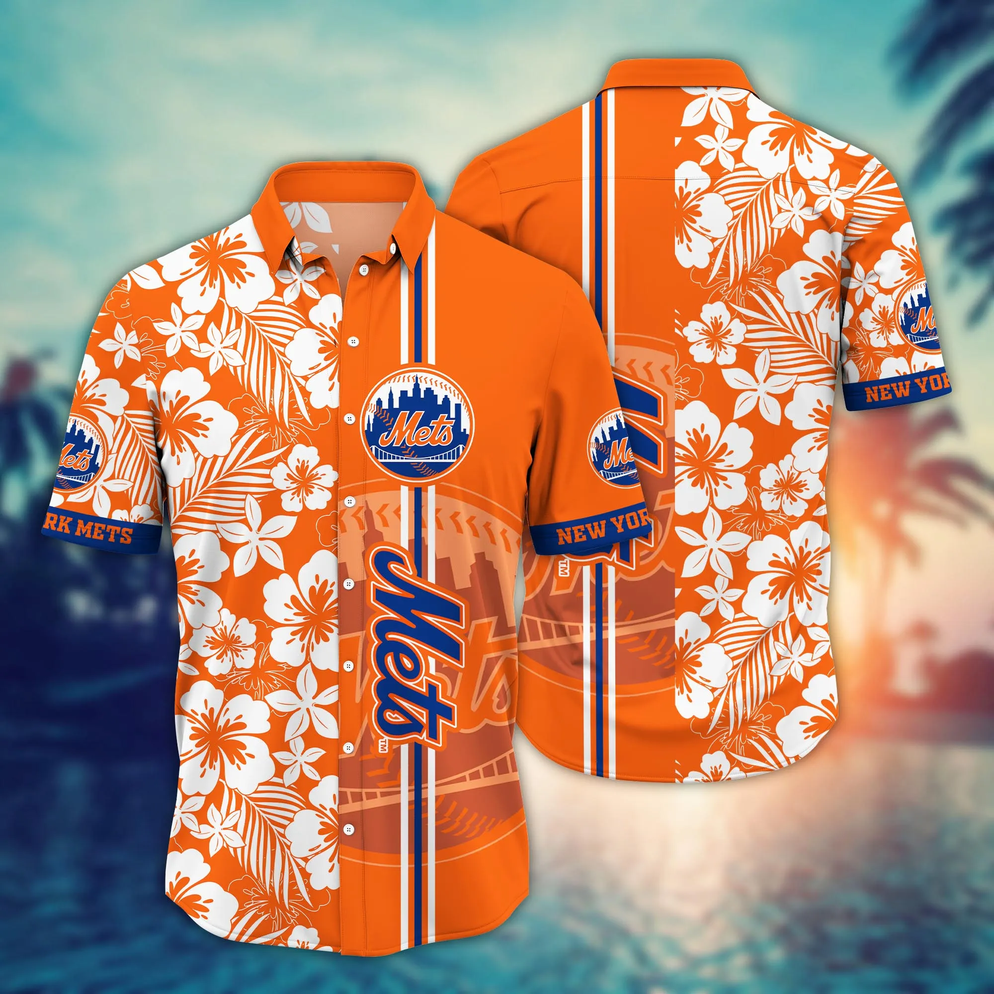 New York Mets Mlb Hawaiian Shirt Sun-Soakedtime Aloha Shirt