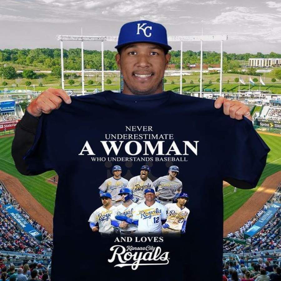 Never Underestimate a Woman Understands Baseball and Loves Kansas City Royals T Shirt Trending Funny Gift Tshirt