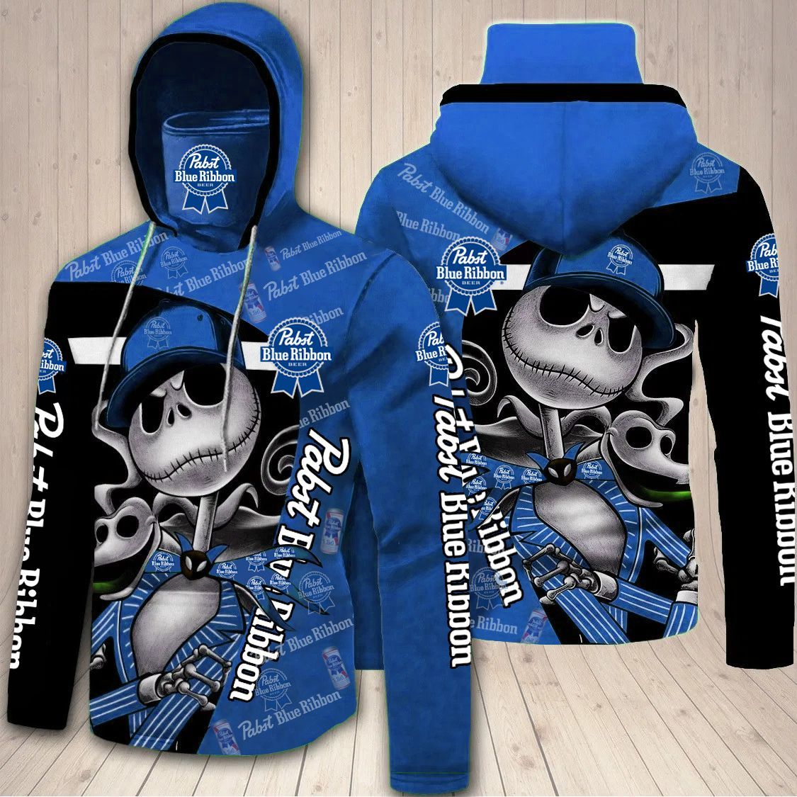 LIN240920L03 Pabst Blue Ribbon MASK HOODIE