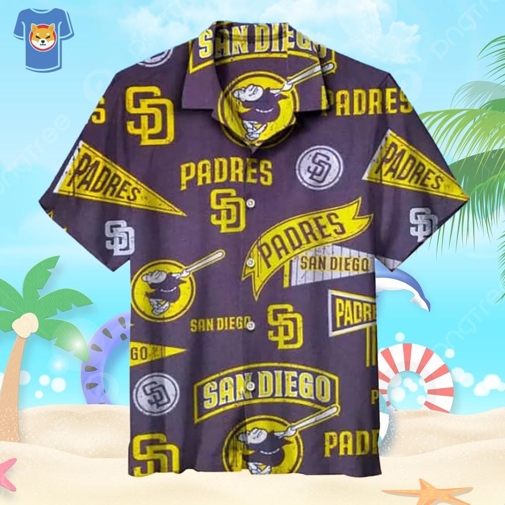 San Diego Padres Hawaiian Shirt Practical Beach Gift