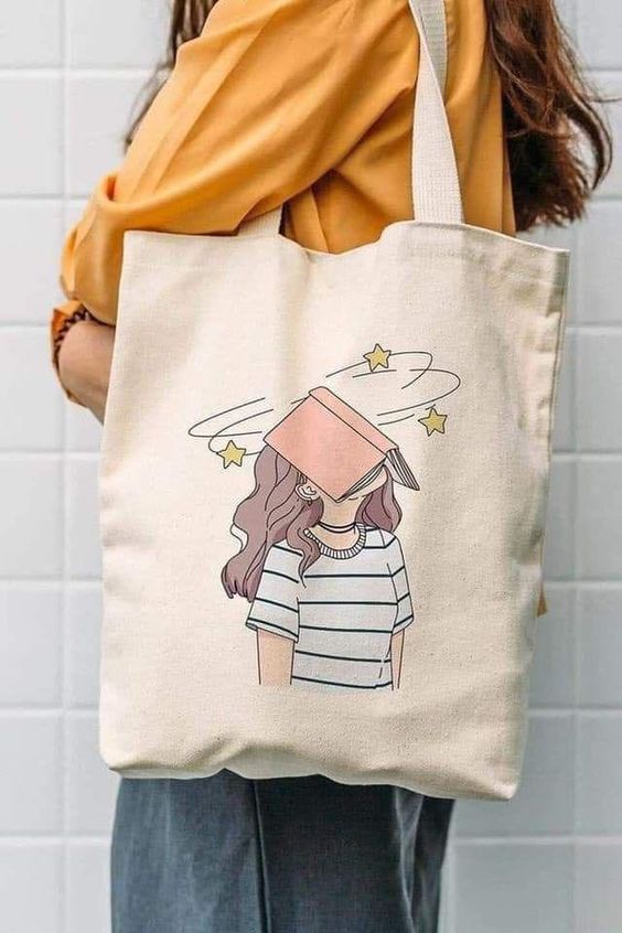 Funny Canvas Graphic Tote Bag, Canvas Tote Bags, Tote Bag Design, Tote Bag Idea