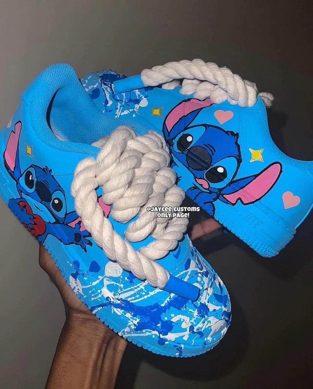 Cartoon Animal Blue Custom Air Force 1 fashionstation 0608 2427