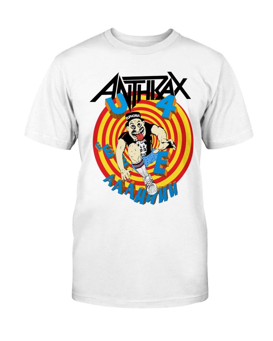 Vintage Anthrax State Of Euphoria Heavy Metal Concert Tour T Shirt 211011