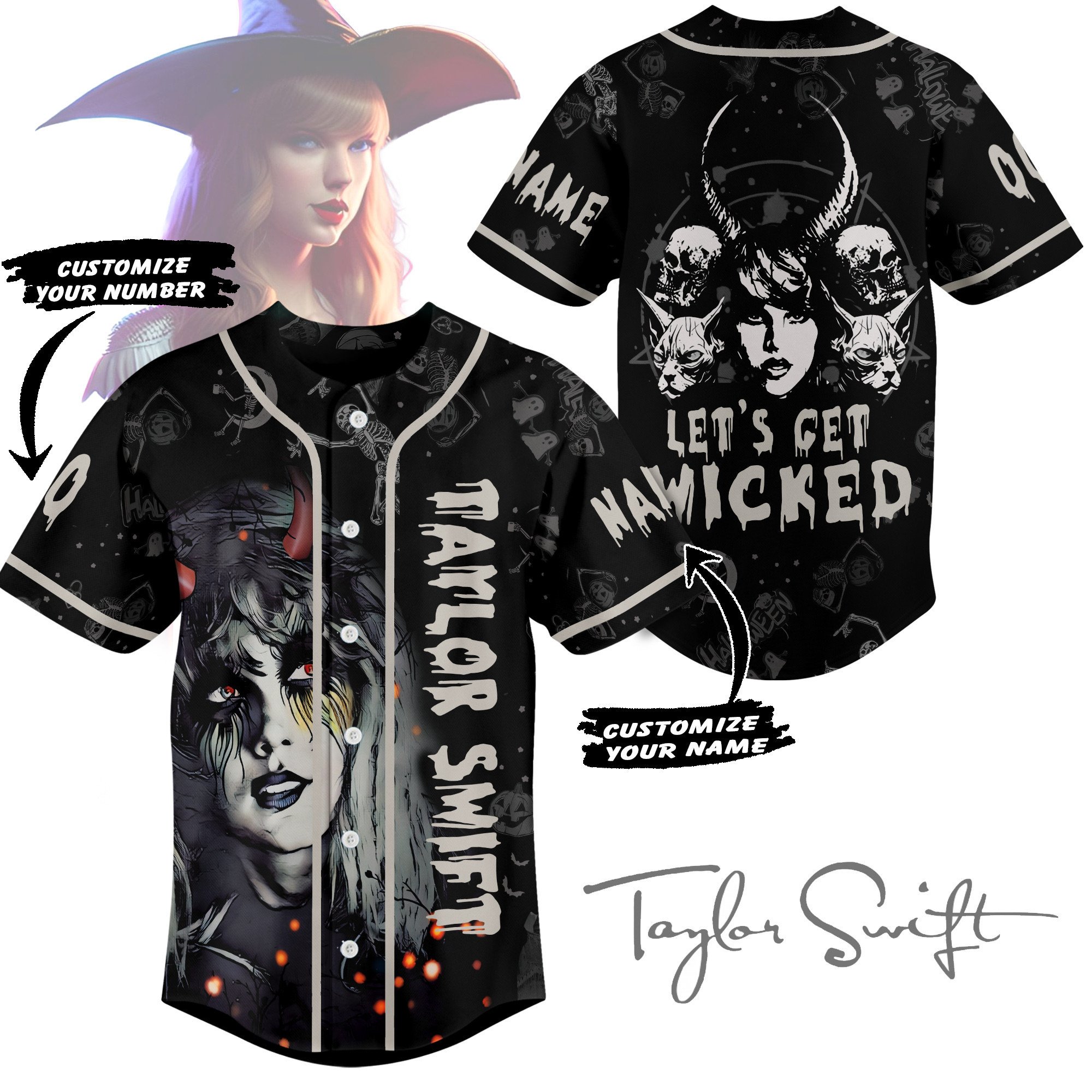 Merchcustom Taylor Swift Baseball Jersey For Fans