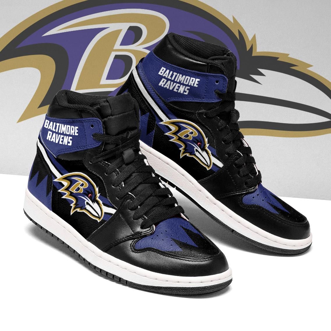 Baltimore Ravens Jordan Sneakers Custom Jordan 2021 Us9 Jordan Sneaker