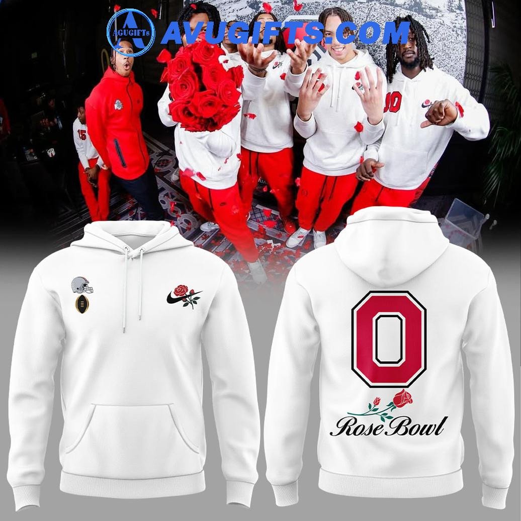 Ohio State Football Rose Bowl Game Whrite Teams For Fans Limited Hoodie – Zip Hoodie 3D Aop Shirt