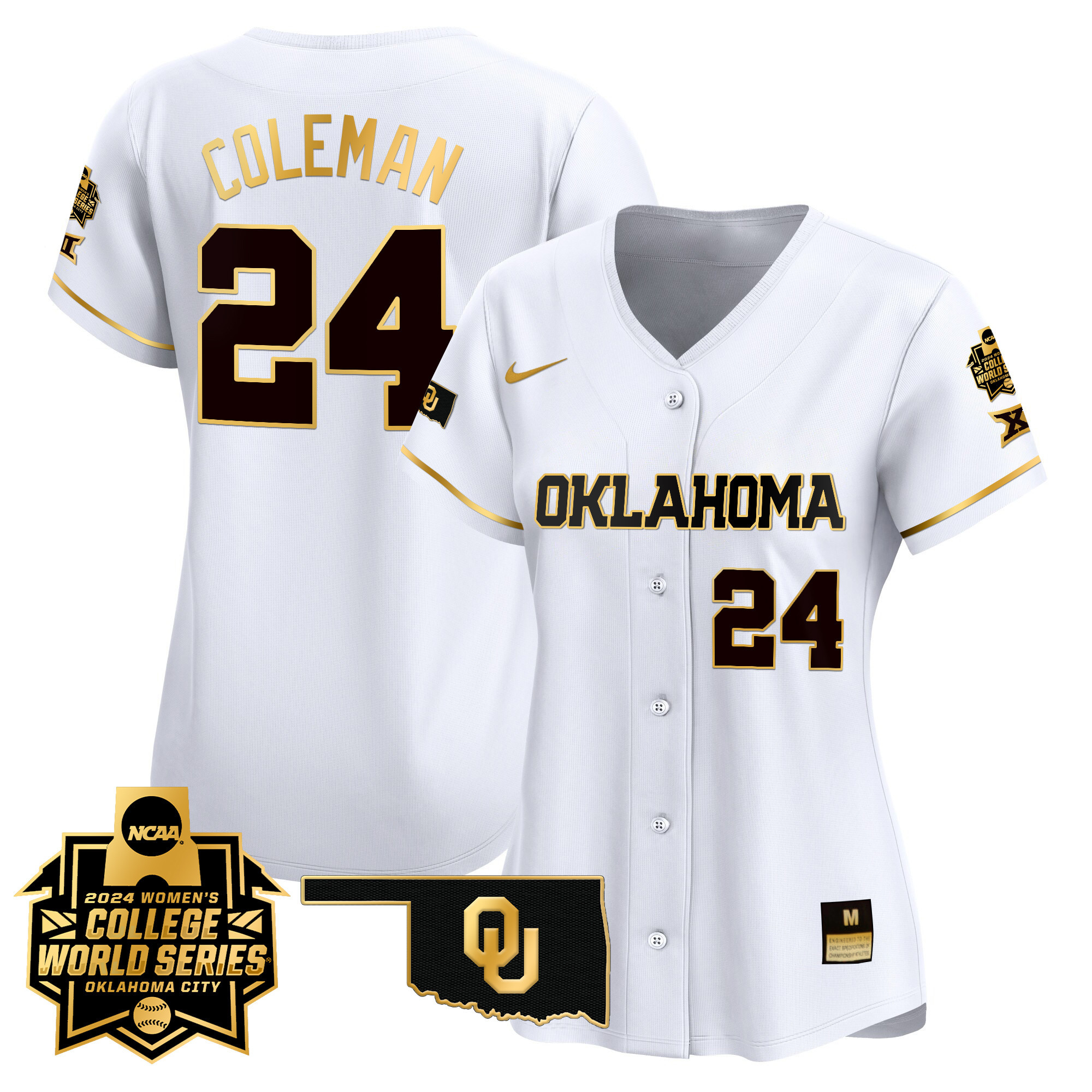 Women’S Size – Oklahoma Sooners Women’S College World Series Champions Vapor Premier Limited Jersey – All Stitched