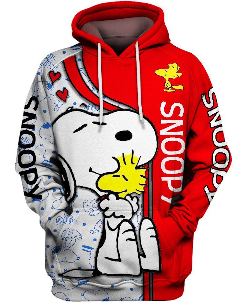 Snoopy Hoodie – Snoopy Dog Hooded ,Very Happy Cartoon Hoodie, Cute Snoopy Hoodie Gift For Women