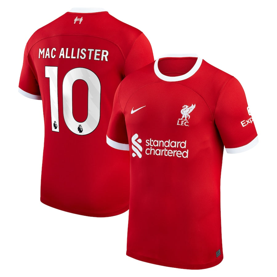 Alexis Mac Allister Liverpool Nike 2023/24 Home Player Jersey – Red