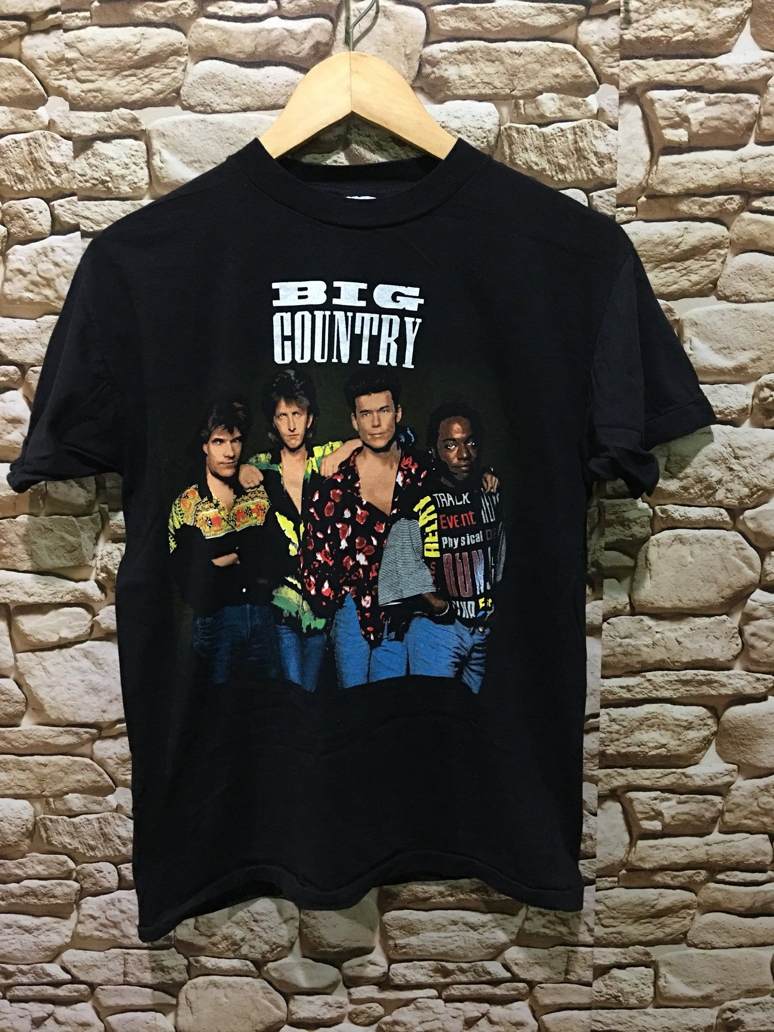 Rare Deadstock Vintage 80S Big Country Through A Big Country Tour 1989 Band Shirt