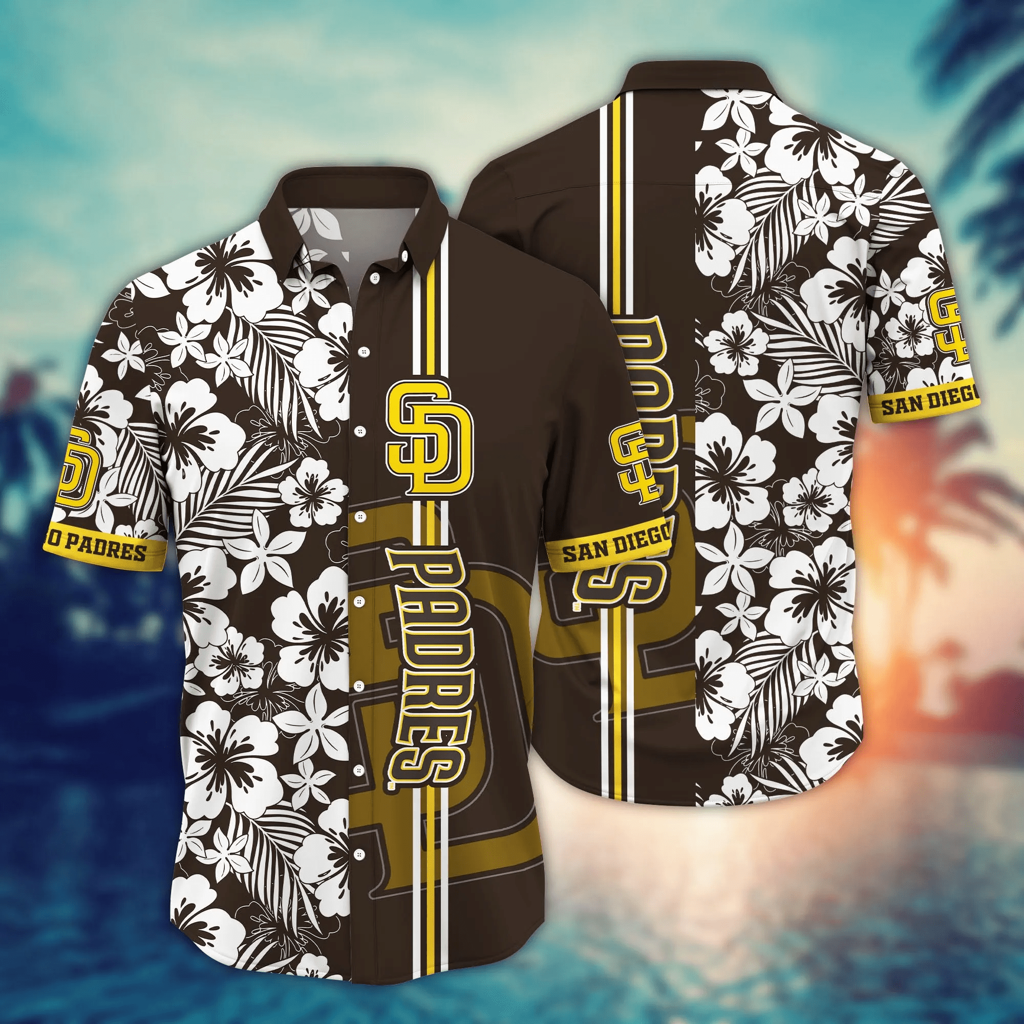 San Diego Padres Mlb Hawaiian Shirt Air Conditioningtime Aloha Shirt