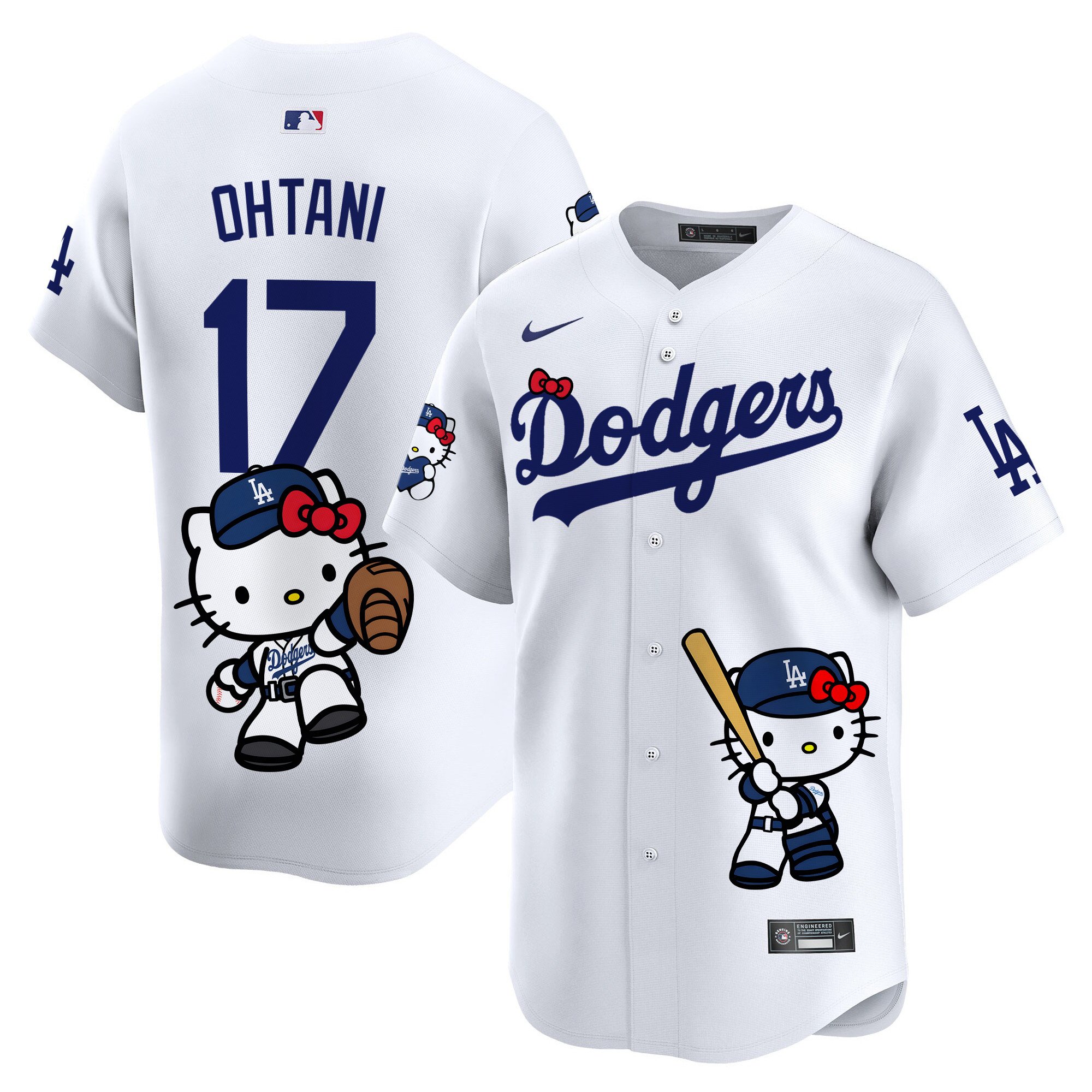 Unisex Dodgers Hello Kitty Vapor Premier Limited Jersey – Printed