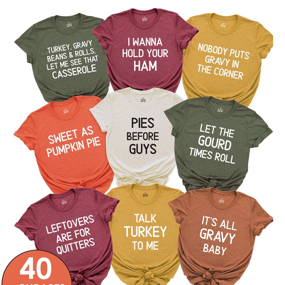 Family Thanksgiving Shirts, Thanksgiving Shirt, Funny Thanksgiving Party, Matching Thanksgiving T-Shirts, Friendsgiving Group Shirts, Kids x PeckShirt
