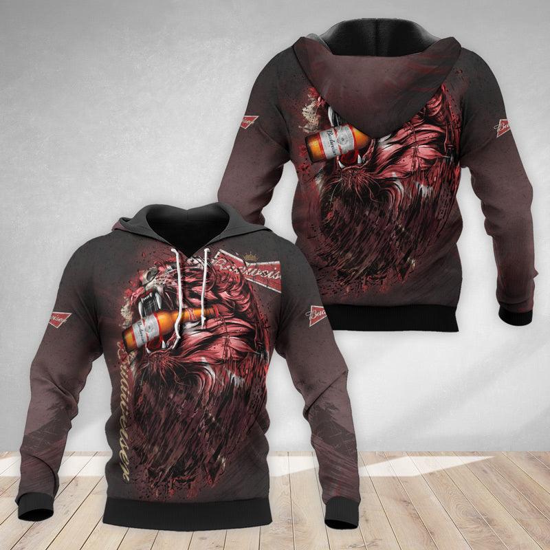 The Roaring Lion Budweiser Hoodie & Zip Hoodie