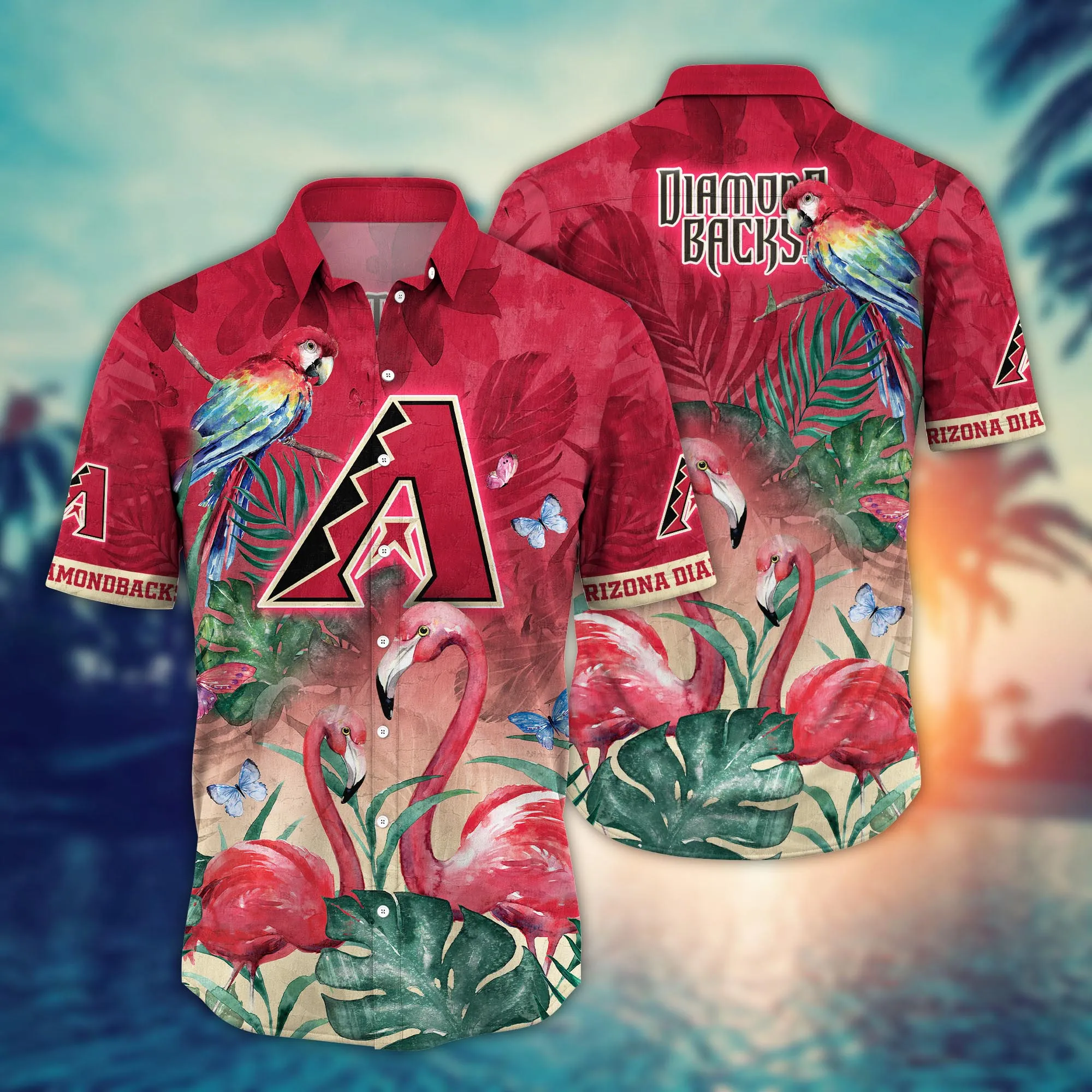 Arizona Diamondbacks Mlb Hawaiian Shirt Sun Rays Aloha Shirt