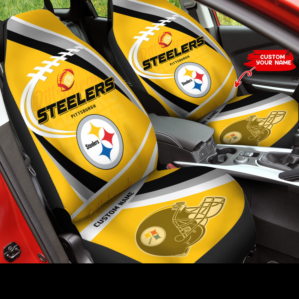 Pittsburgh Steelers Personalized Car Seat Cover Set CSC2045