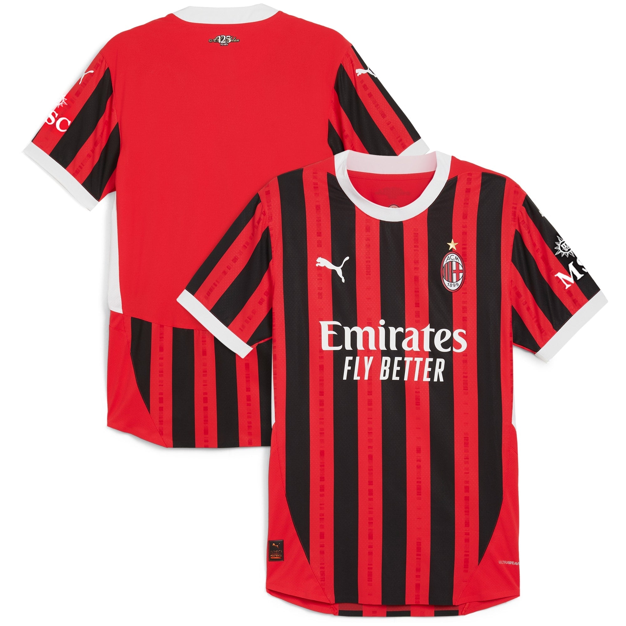 Ac Milan Puma Home Shirt 2024-25 Custom Jersey – Red