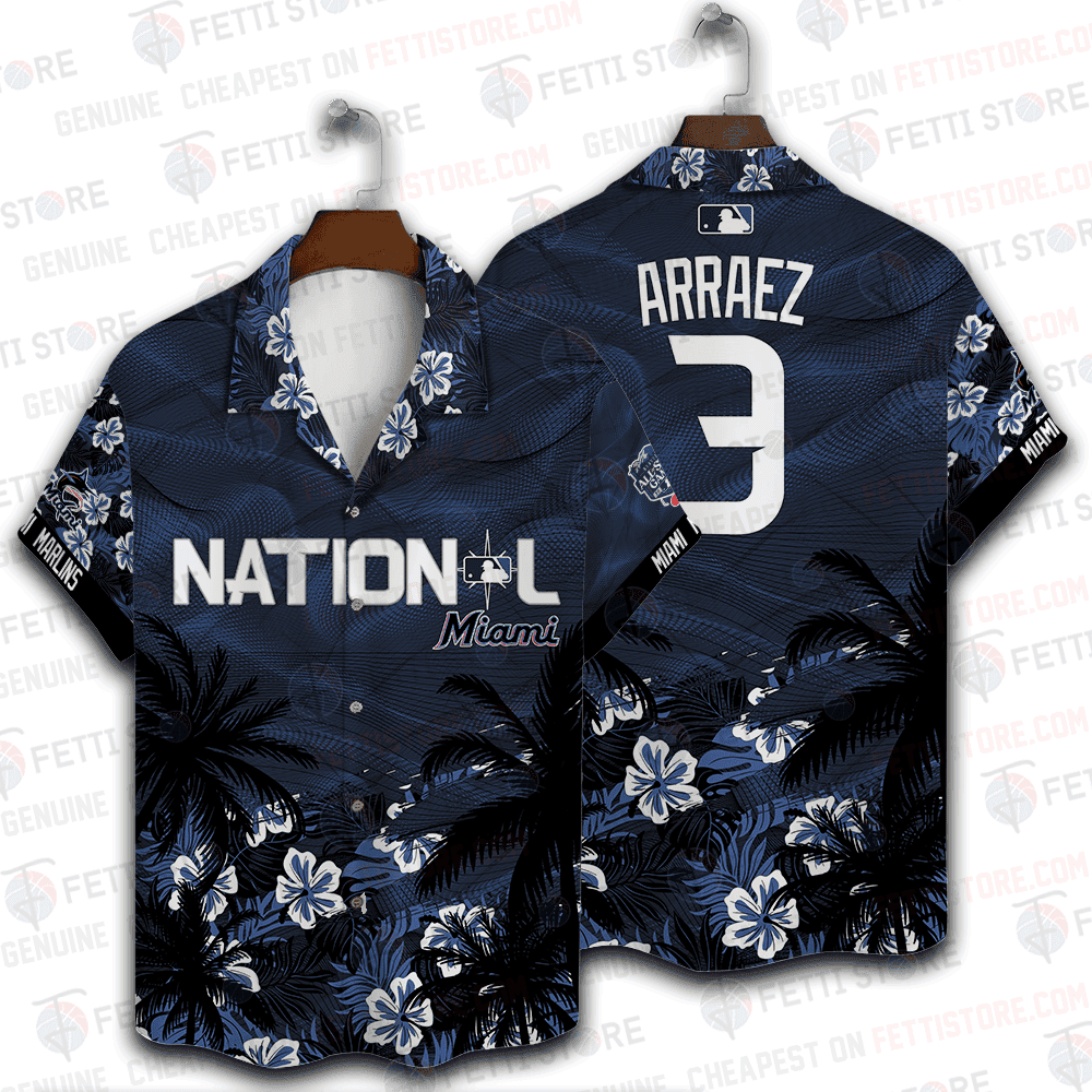 Luis Arraez Miami Marlins Mlb All Star Custom Hawaiian Shirt Stm
