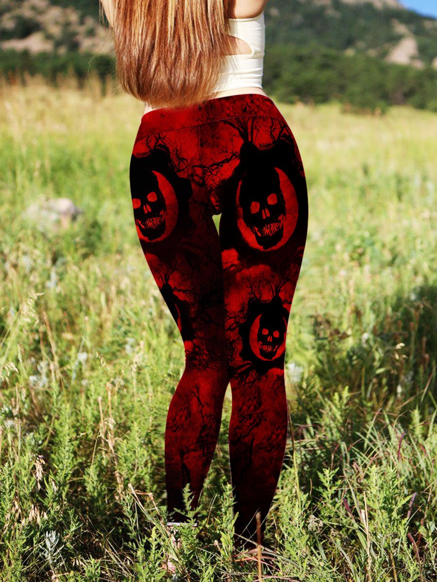 Skull Gift Women Elastic Skinny Sexy …
