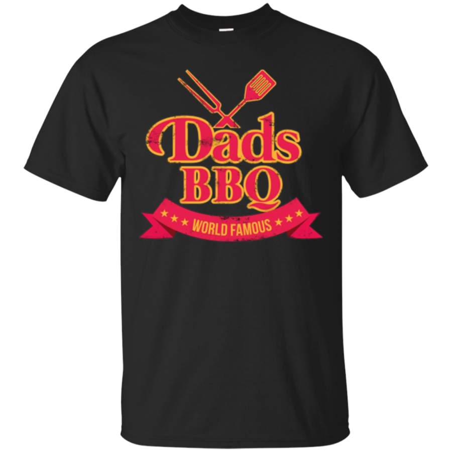 AGR Mens Vintage Dads BBQ World Famous T-shirt