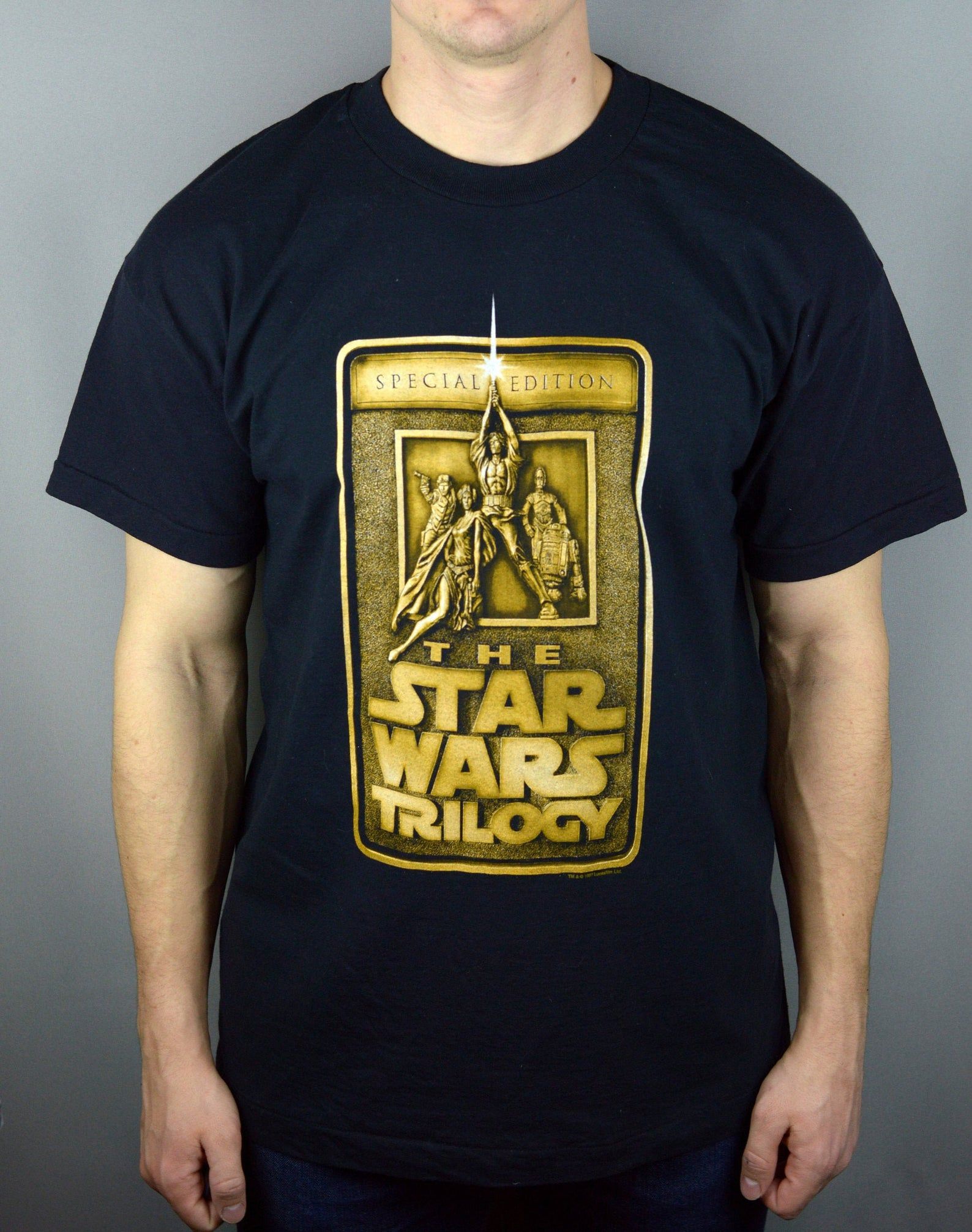 Vintage 1997 Star Wars Trilogy T Shirt Single Stitch